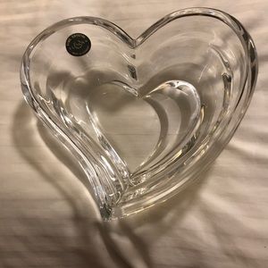 Lenox crystal heart candy dish/bowl made-Germany